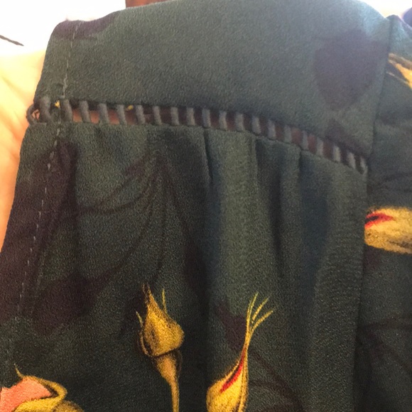 Collective Concepts Hunter Green Floral Dress - Picture 8 of 10